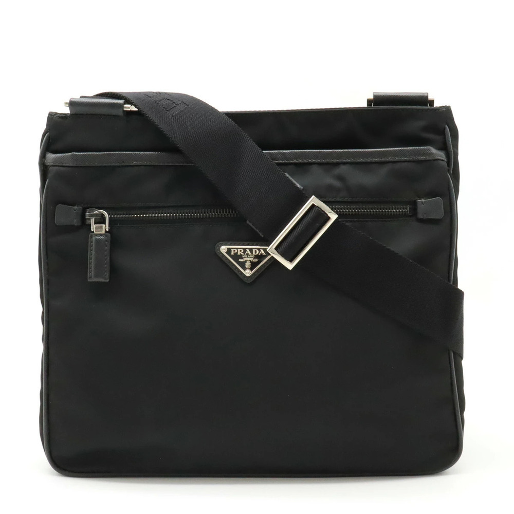 Prada Messenger Crossbody Leather NERO Black